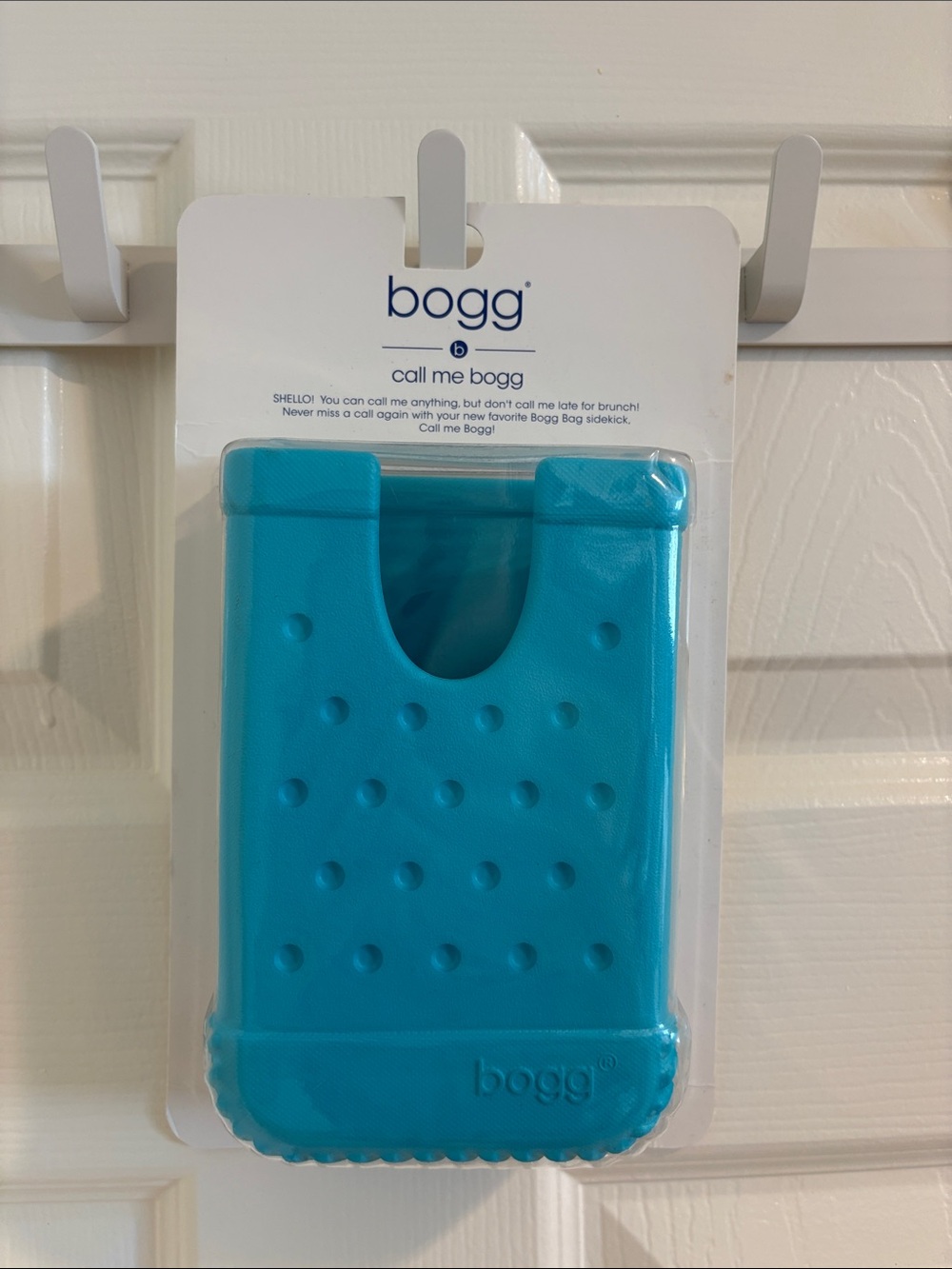 Silicone Phone Pocket - Teal Blue